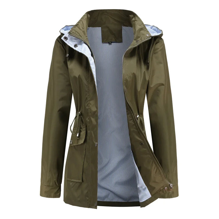 Drune | Damen Wasserfestes Windjacke mit Abnehmbarer Kapuze
