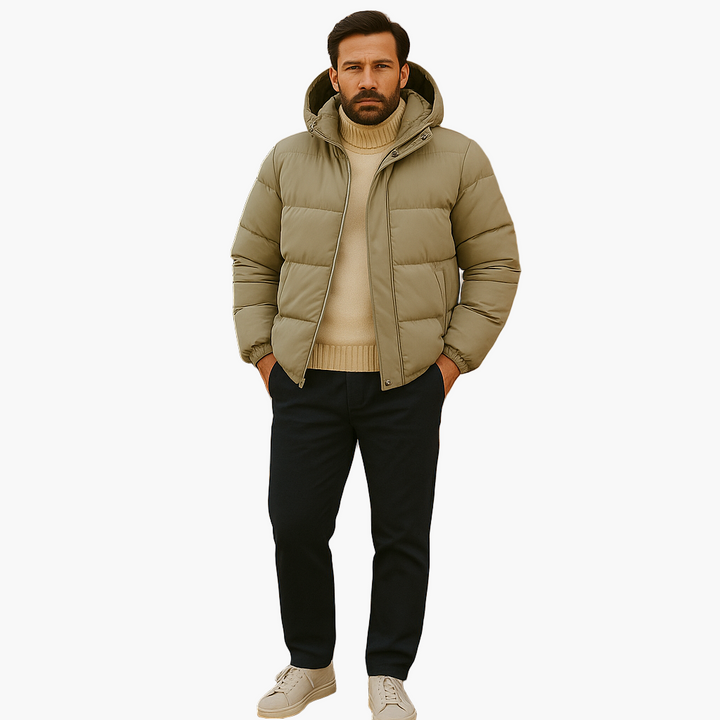 Drune | Puffer Parka - Winterjacke mit Kapuze, Daunenfüllung, Wasserdicht, Urban Outdoor