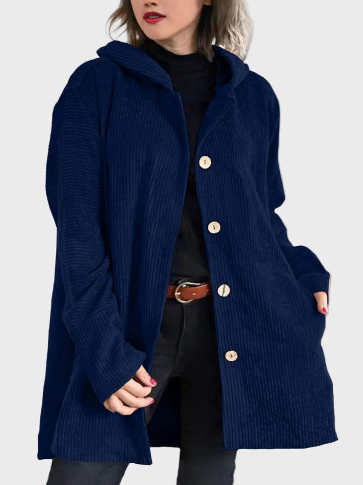 Drune | Jacke mit Kapuze und Knöpfen
