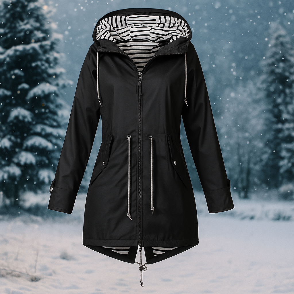 Drune | Wasserabweisende Damenjacke mit verstellbarer Kapuze Nerea