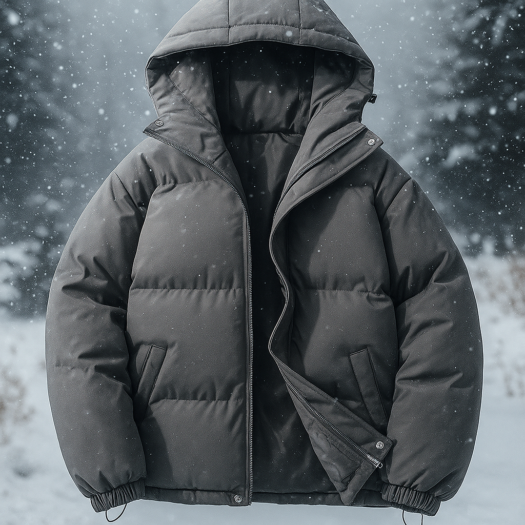 Drune | Kurze gepolsterte Jacke mit Kapuze Stilla