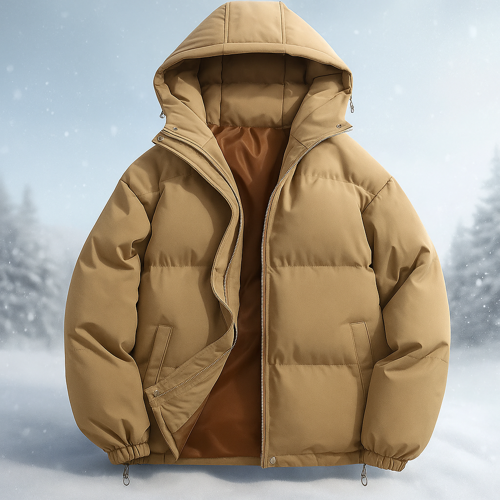 Drune | Kurze wattierte Jacke mit Kapuze