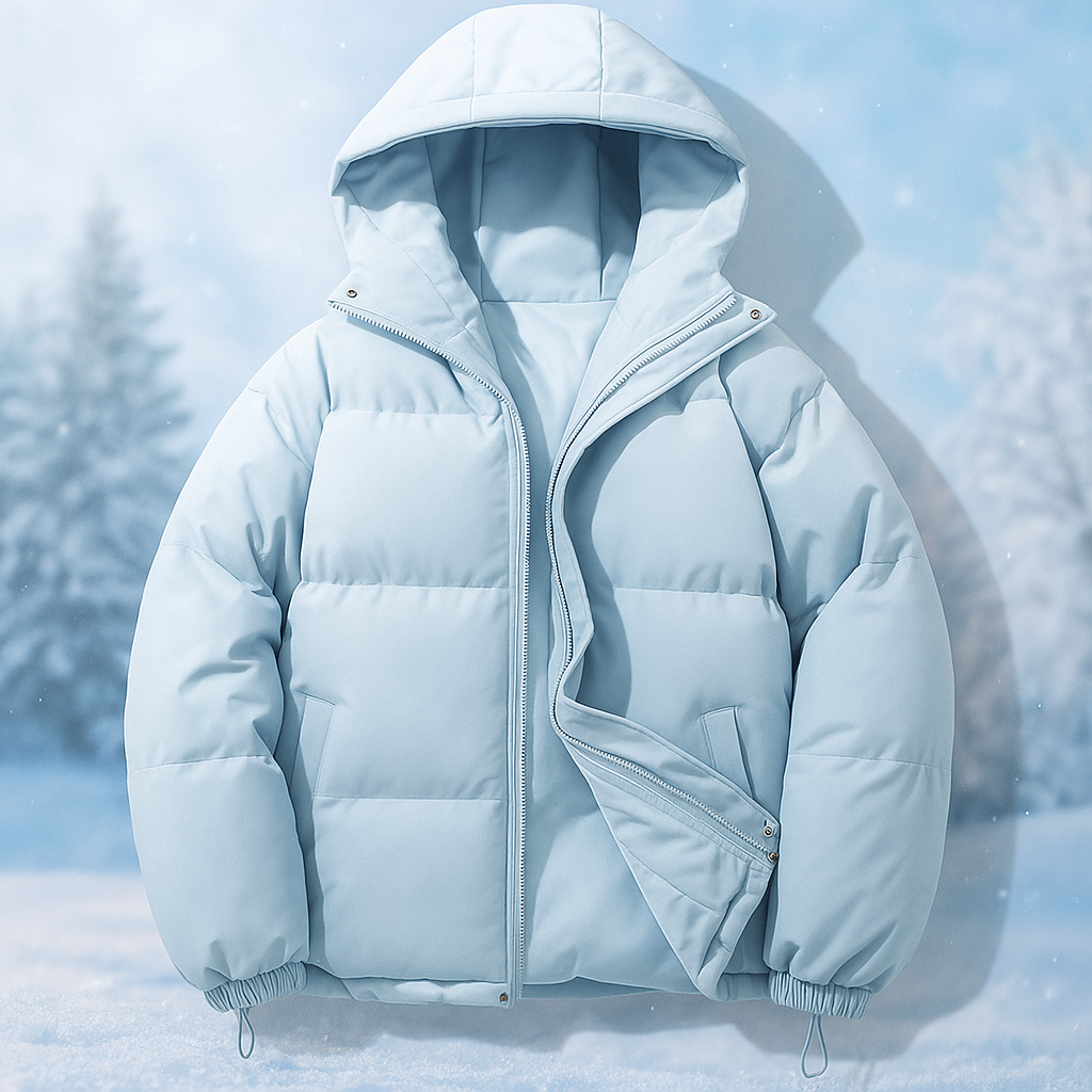 Drune | Kurze wattierte Jacke mit Kapuze
