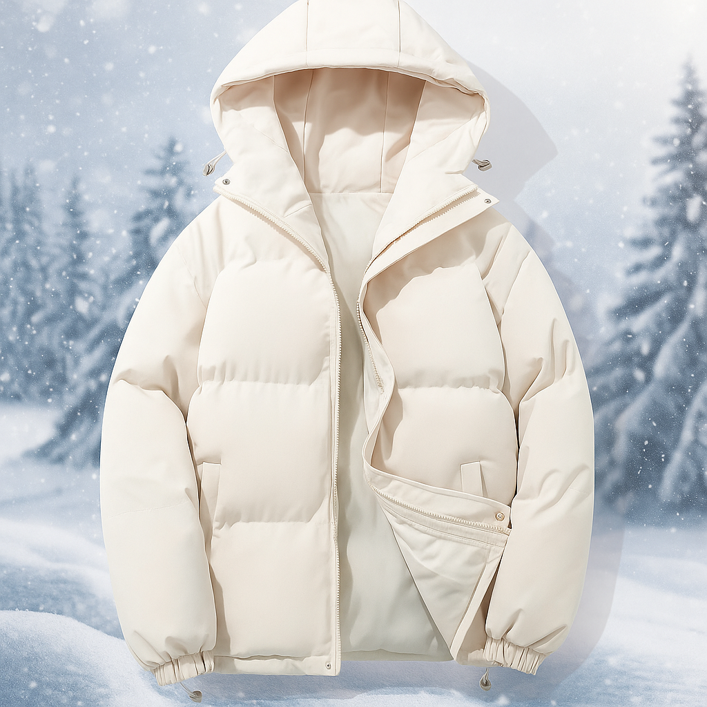 Drune | Kurze gepolsterte Jacke mit Kapuze Stilla