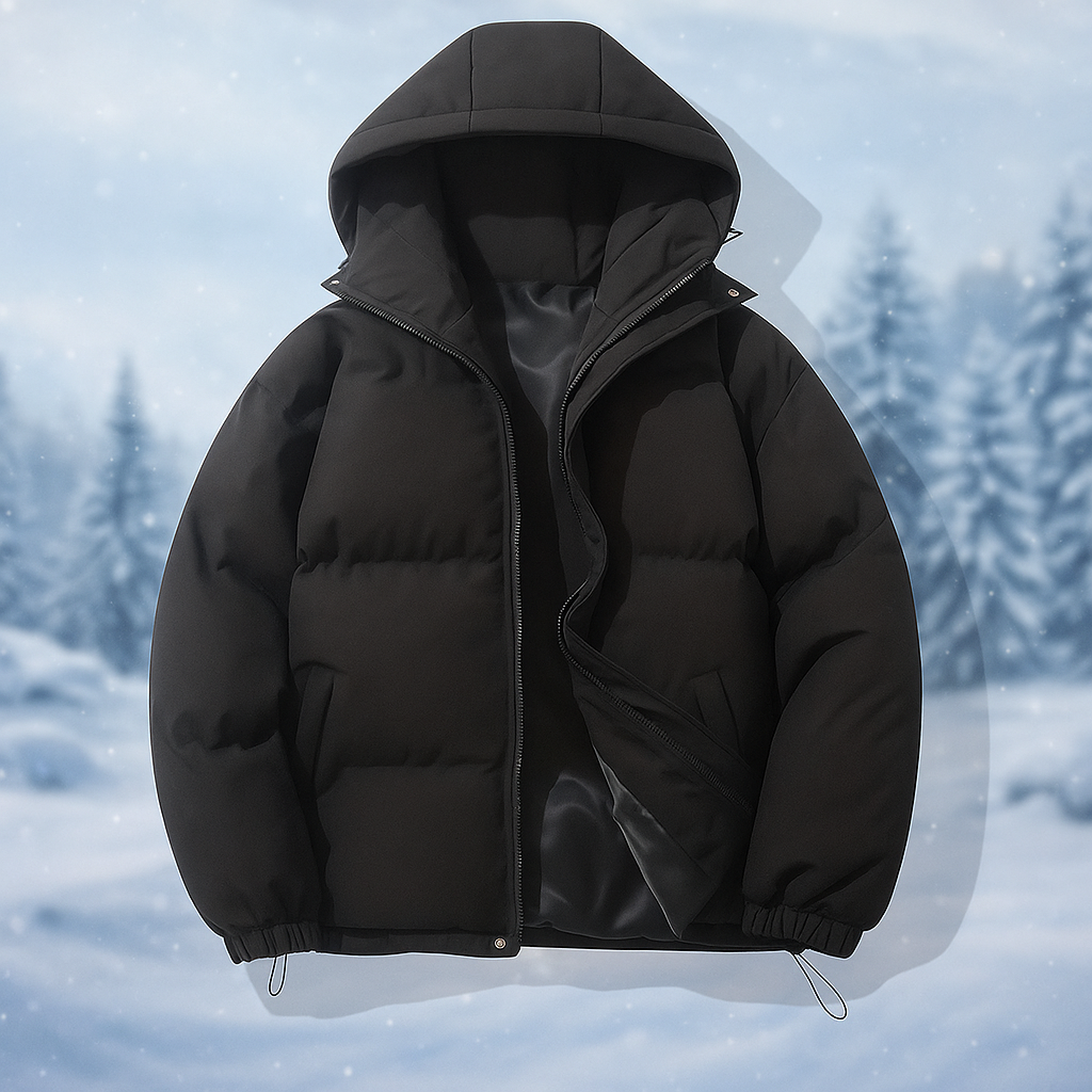 Drune | Kurze wattierte Jacke mit Kapuze