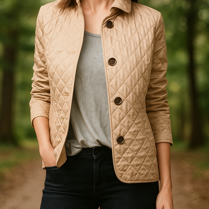 Drune | Leichte Steppjacke für Frauen mit Knöpfen auf der Vorderseite Milika