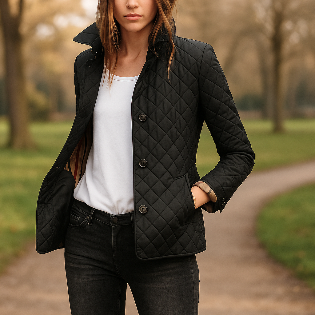 Drune | Leichte Steppjacke für Frauen mit Knöpfen auf der Vorderseite Milika