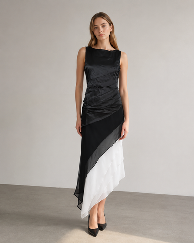 Drune – Elegantes mehrlagiges Ombre-Kleid