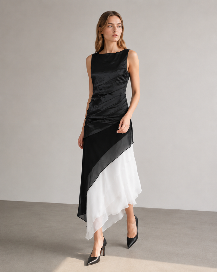 Drune – Elegantes mehrlagiges Ombre-Kleid