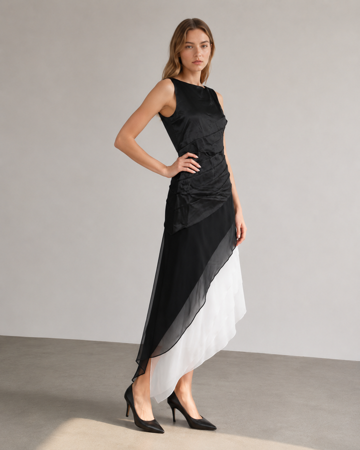 Drune – Elegantes mehrlagiges Ombre-Kleid