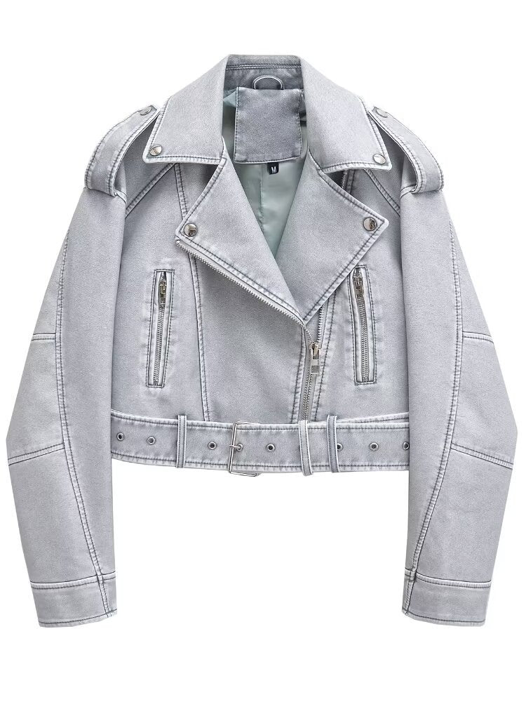 Drune | Waschbare, Farbverlaufende Lederjacke Für Damen*