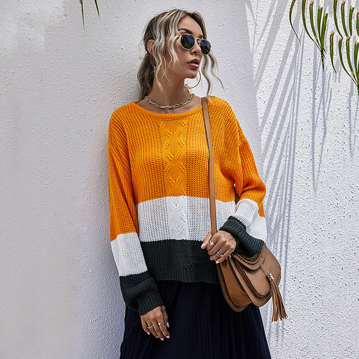 Damen Stilvoller Oversized Pullover Drune