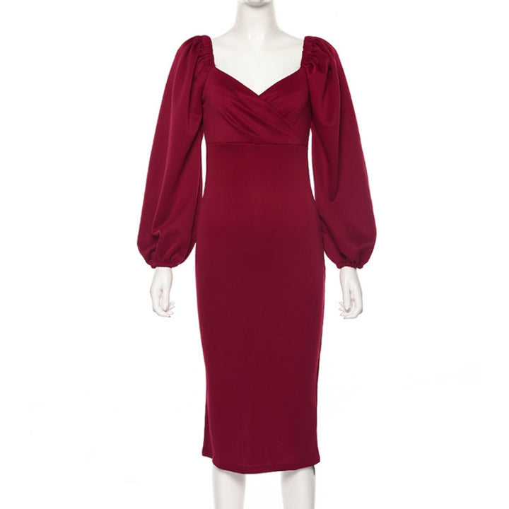 Drune | Ein-Wort-Schulter rückenfreies schlankes Kleid