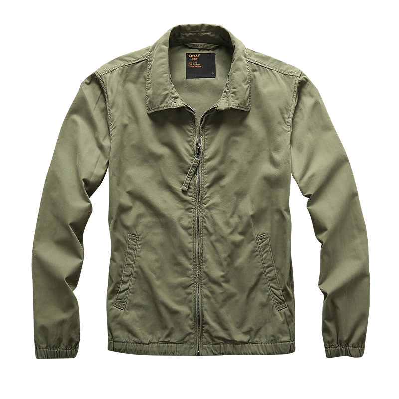Herren Urbaner Zip-Sommerblouson aus technischem Twill mit verdecktem Reißverschluss Drune