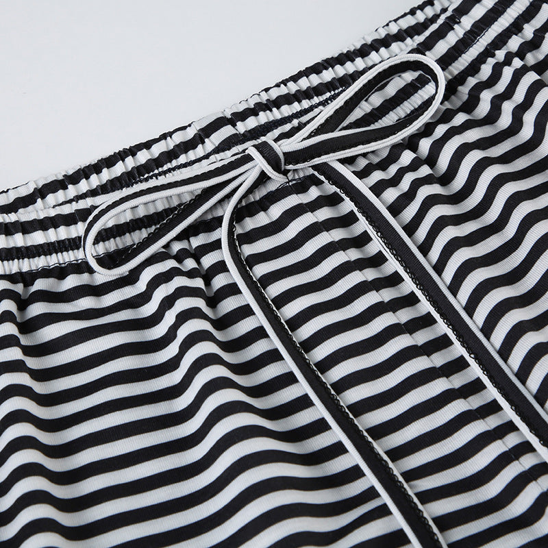 Drune | Gestreifte Loungehose
