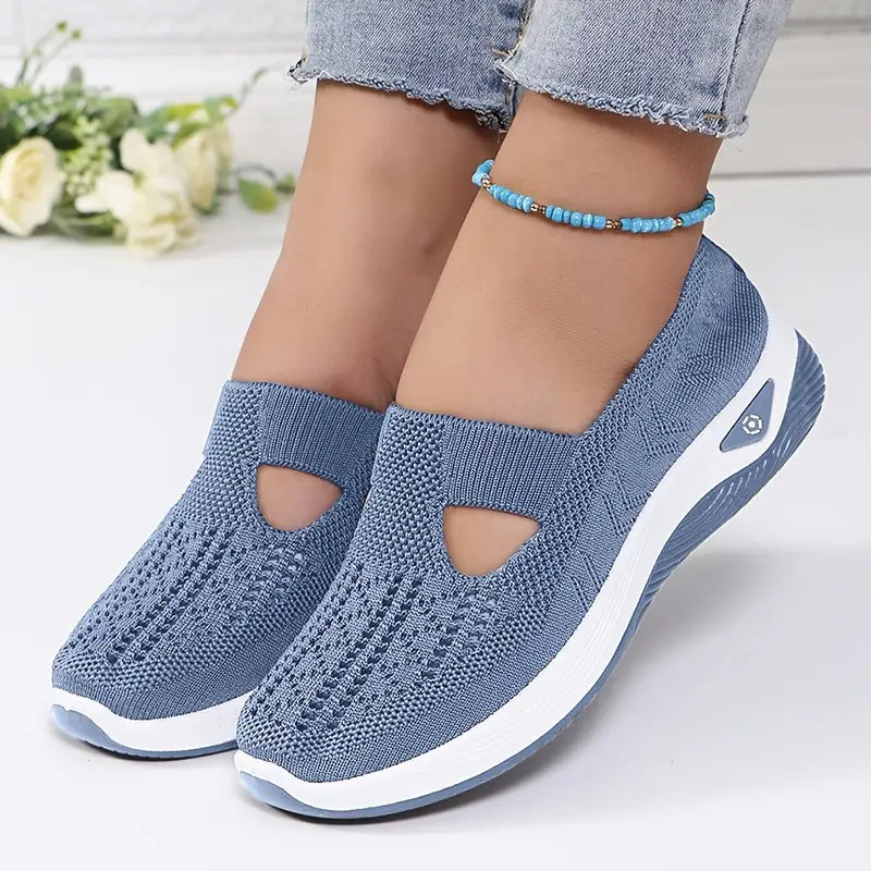 Drune | Atmungsaktive Orthopädische Slip on Sneakers Für Damen