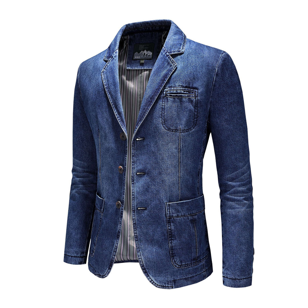 Herren Eleganter Jeansblazer Drune