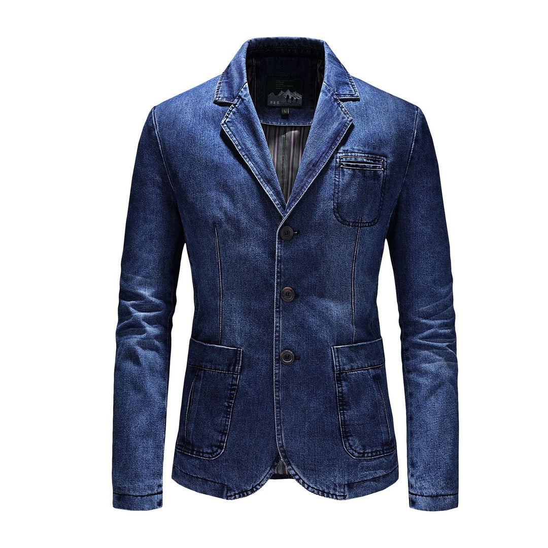 Herren Eleganter Jeansblazer Drune