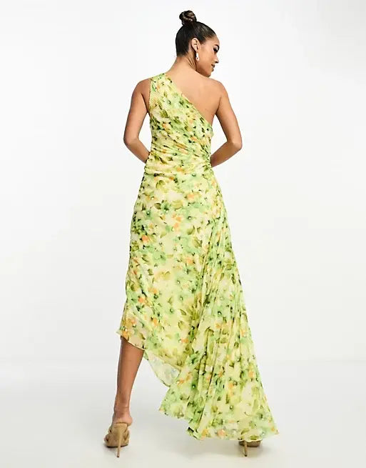 Drune | One Shoulder Maxikleid