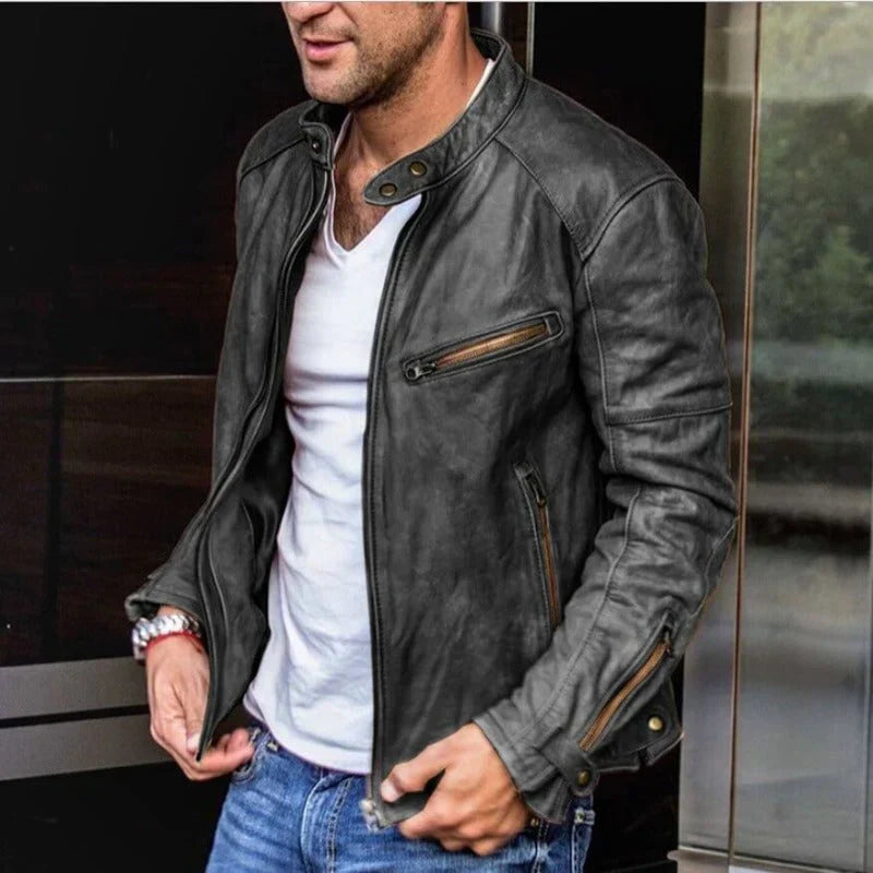Drune | Klassische Lederjacke für Herren