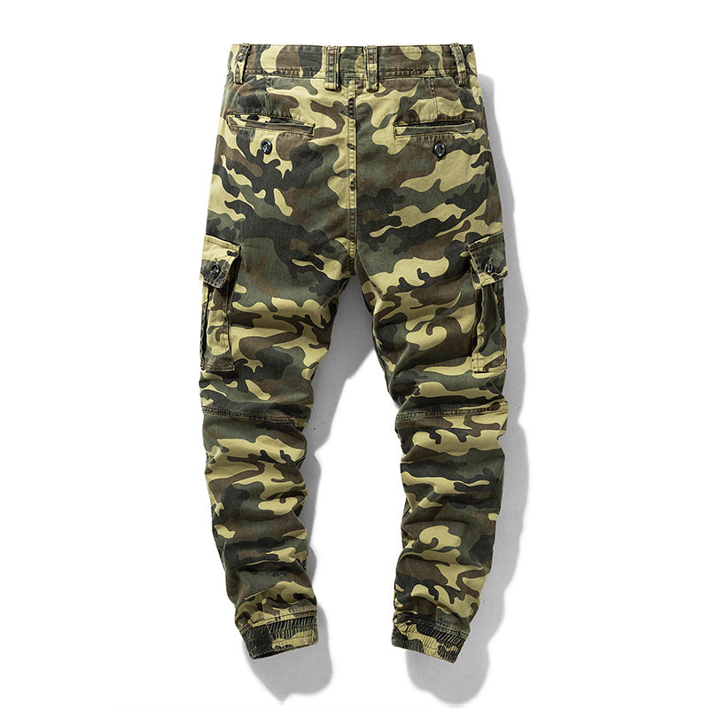Herren Camouflage‑Cargo‑Jogger mit verstärkten Kniepartien und elastischem Knöchelabschluss Drune