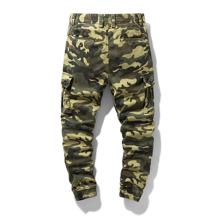 Herren Camouflage‑Cargo‑Jogger mit verstärkten Kniepartien und elastischem Knöchelabschluss Drune