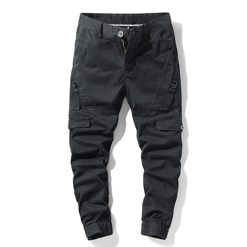 Herren Tactical-Jogger-Cargohose aus robustem Twill mit ergonomischen Knieabnähern und elastischen Bündchen Drune