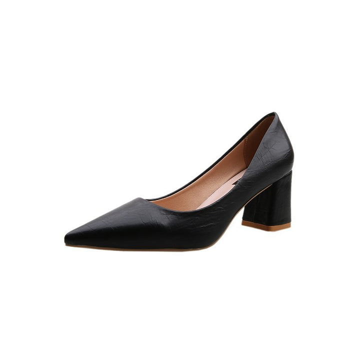 Damen elegante Blockabsatz Pumps Drune