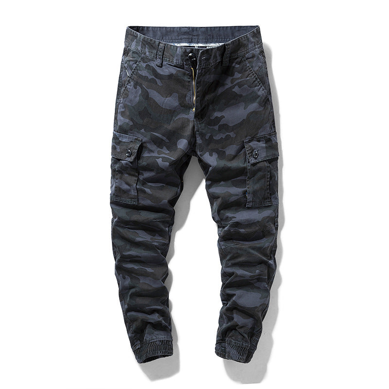 Herren Camouflage‑Cargo‑Jogger mit verstärkten Kniepartien und elastischem Knöchelabschluss Drune