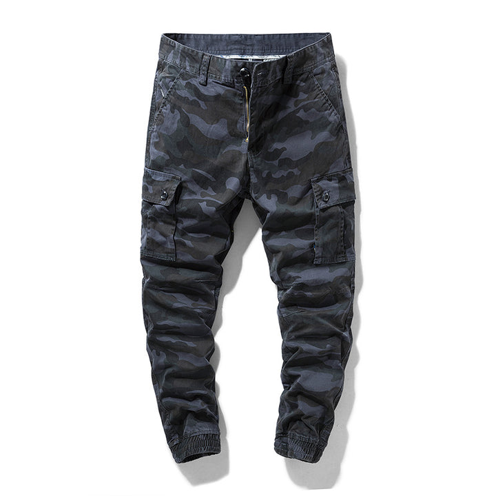 Herren Camouflage‑Cargo‑Jogger mit verstärkten Kniepartien und elastischem Knöchelabschluss Drune