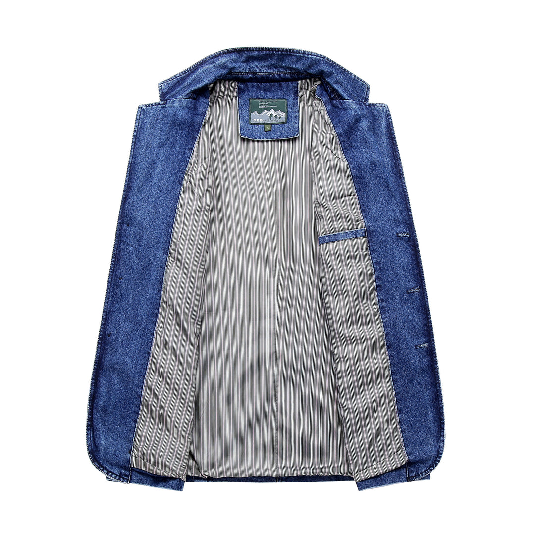 Herren Eleganter Jeansblazer Drune