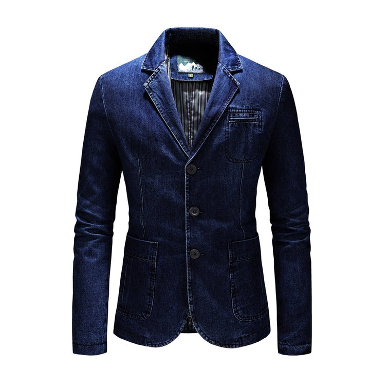 Herren Eleganter Jeansblazer Drune