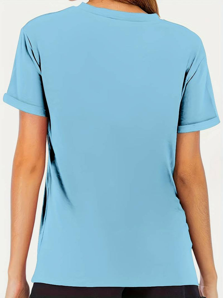 Drune | T-Shirt mit Löwenzahn-Print und Rundhalsausschnitt