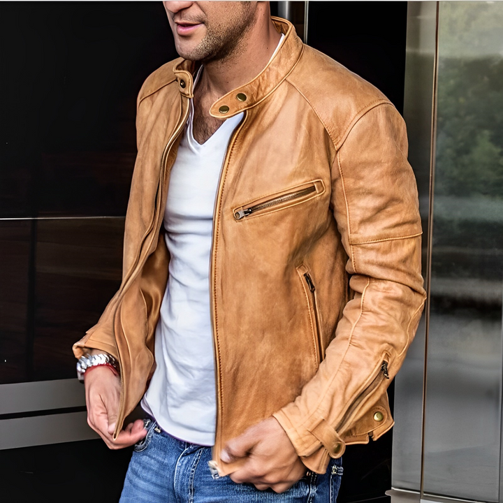 Drune | Elegante Lederjacke Alle Jahreszeiten