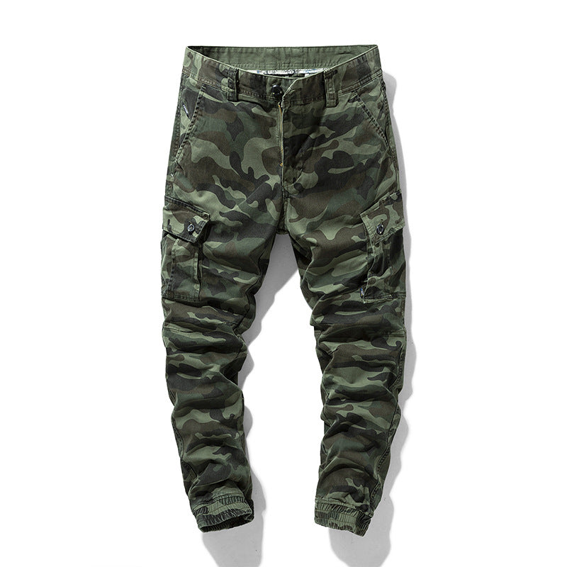 Herren Camouflage‑Cargo‑Jogger mit verstärkten Kniepartien und elastischem Knöchelabschluss Drune