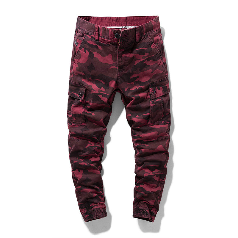 Herren Camouflage‑Cargo‑Jogger mit verstärkten Kniepartien und elastischem Knöchelabschluss Drune