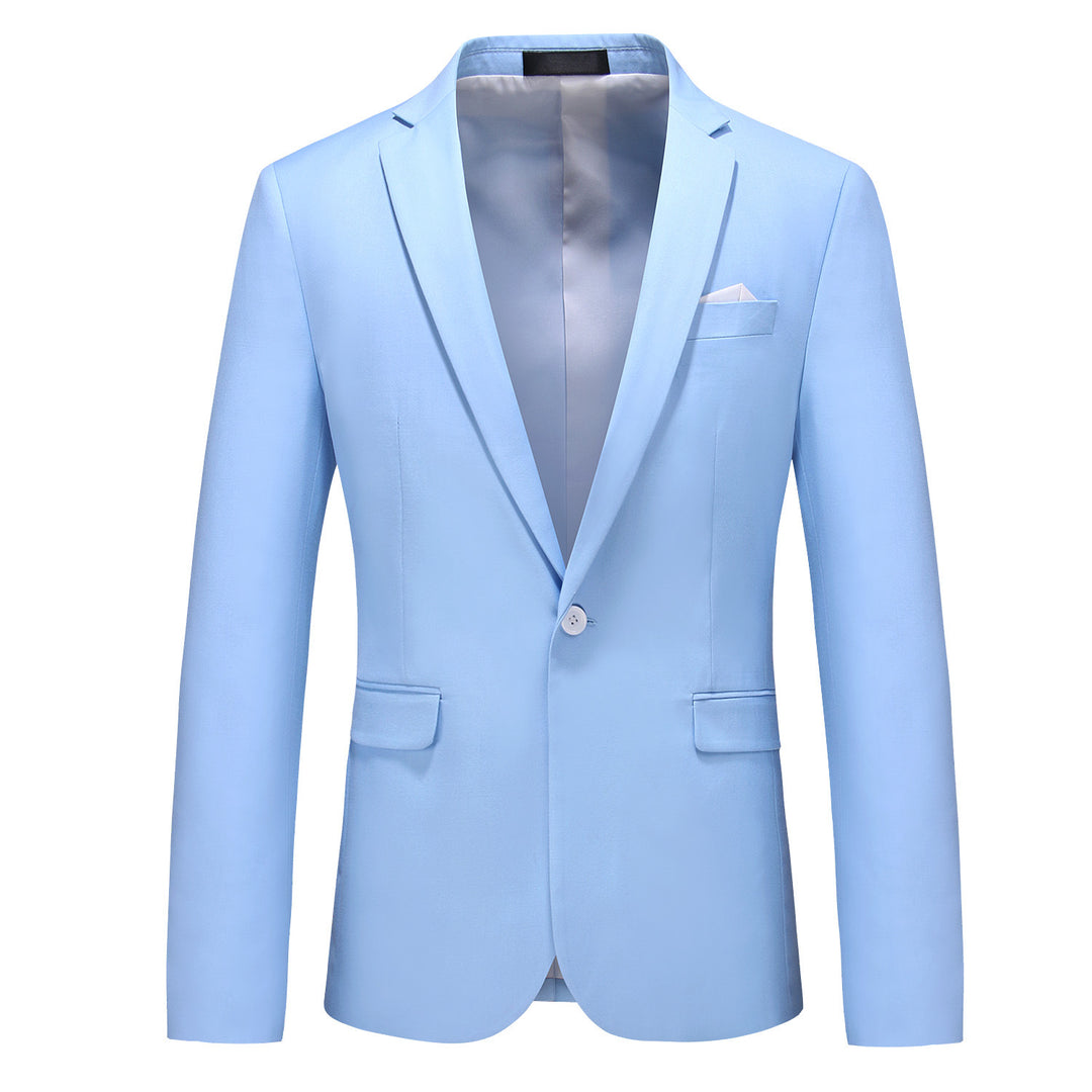 Herren nan elegantes Businesssakko Slim Fit mit schmaler Silhouette und modernem Reverskragen Drune
