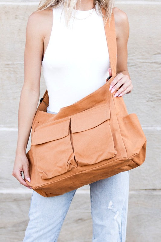 Drune | Nova Übergröße Canvas Messenger Bag