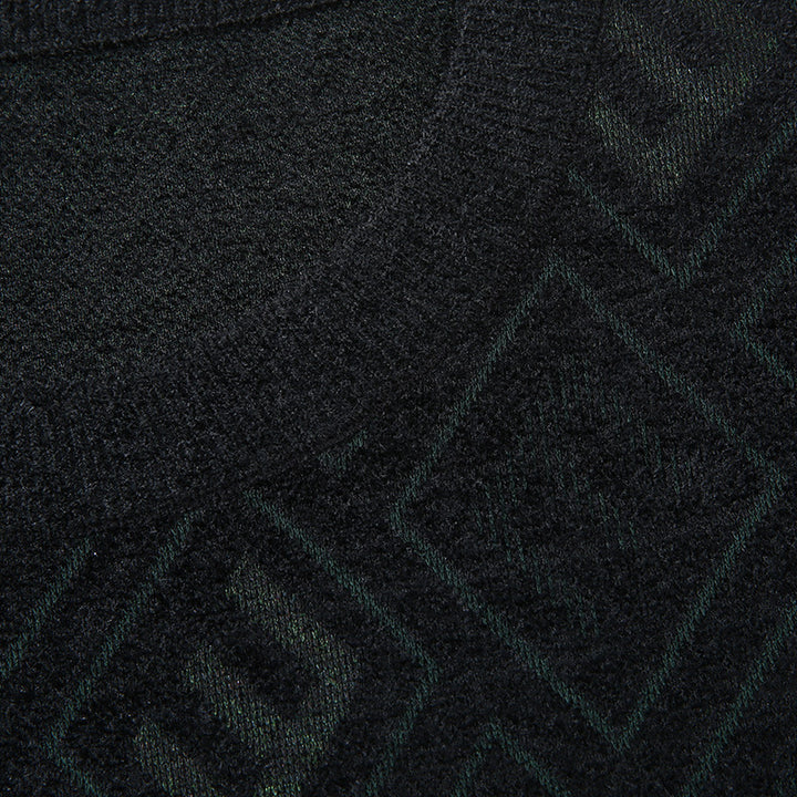Herren Feinstrickpullover mit Jacquard‑Rautenstruktur und Rundhalsausschnitt Drune