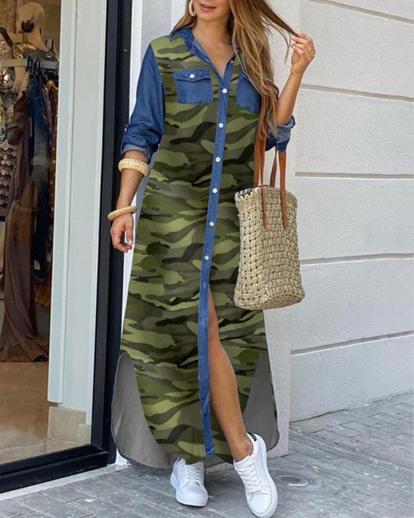 Drune | Frühjahr und Sommermode sexy Bluse langer Rock Kleid