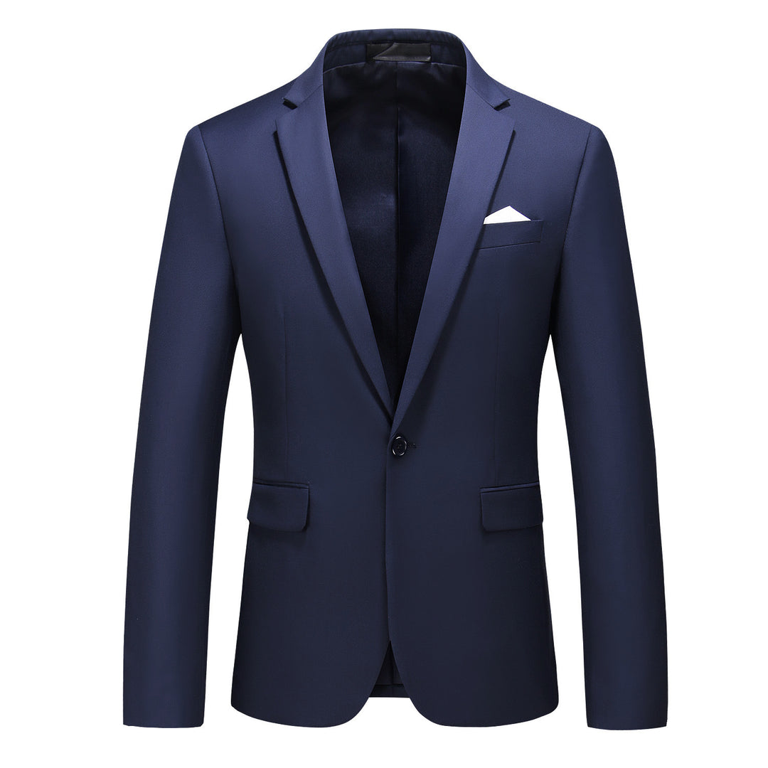 Herren nan elegantes Businesssakko Slim Fit mit schmaler Silhouette und modernem Reverskragen Drune