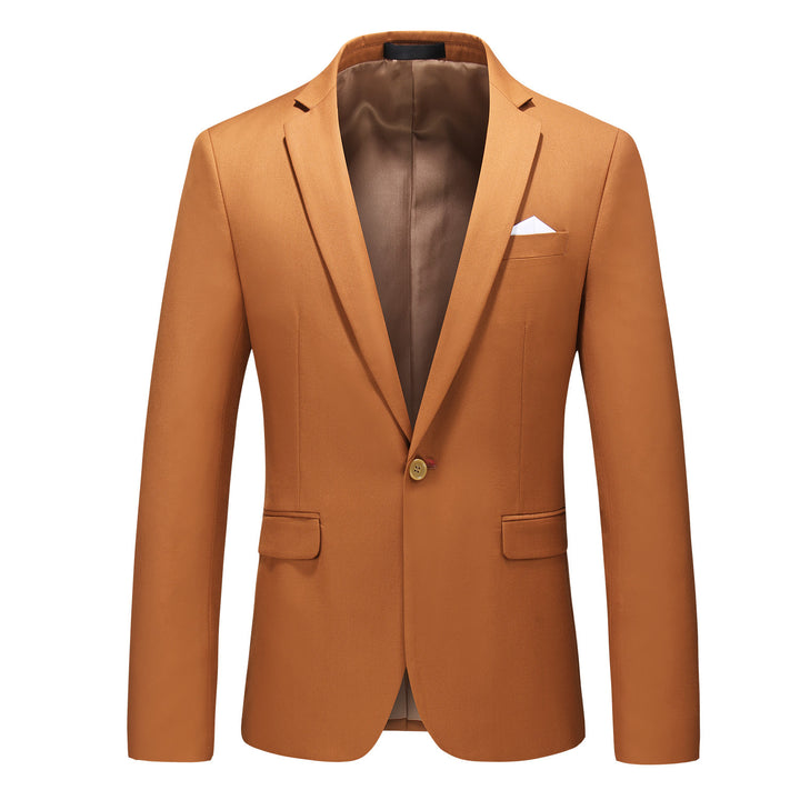 Herren nan elegantes Businesssakko Slim Fit mit schmaler Silhouette und modernem Reverskragen Drune