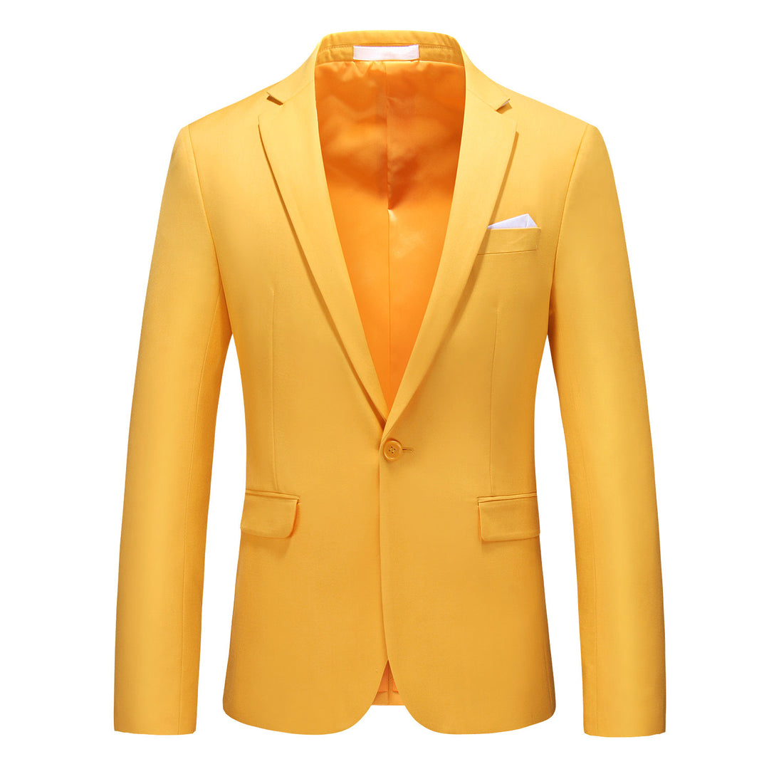 Herren nan elegantes Businesssakko Slim Fit mit schmaler Silhouette und modernem Reverskragen Drune