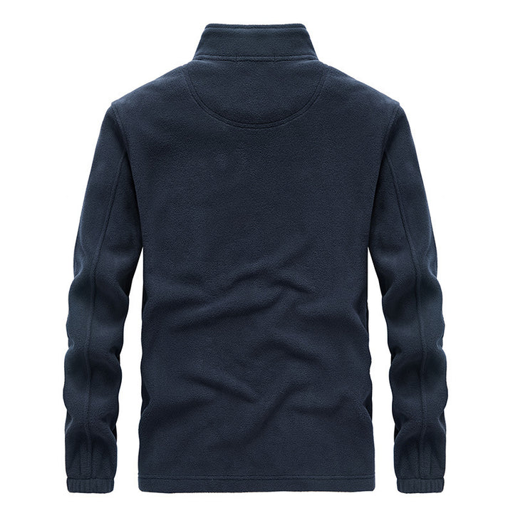 Herren thermoregulierende Fleece‑Blousonjacke mit Sherpa‑Innenfutter und Stehkragen Drune