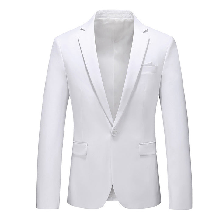 Herren nan elegantes Businesssakko Slim Fit mit schmaler Silhouette und modernem Reverskragen Drune