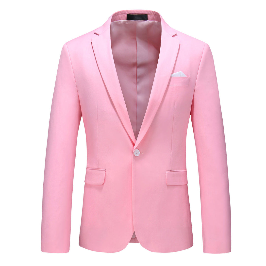 Herren nan elegantes Businesssakko Slim Fit mit schmaler Silhouette und modernem Reverskragen Drune