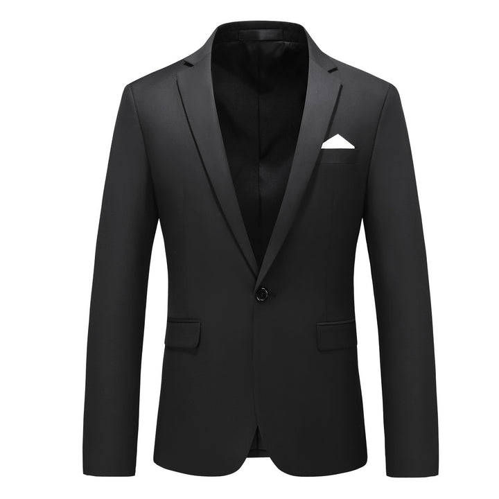Herren nan elegantes Businesssakko Slim Fit mit schmaler Silhouette und modernem Reverskragen Drune