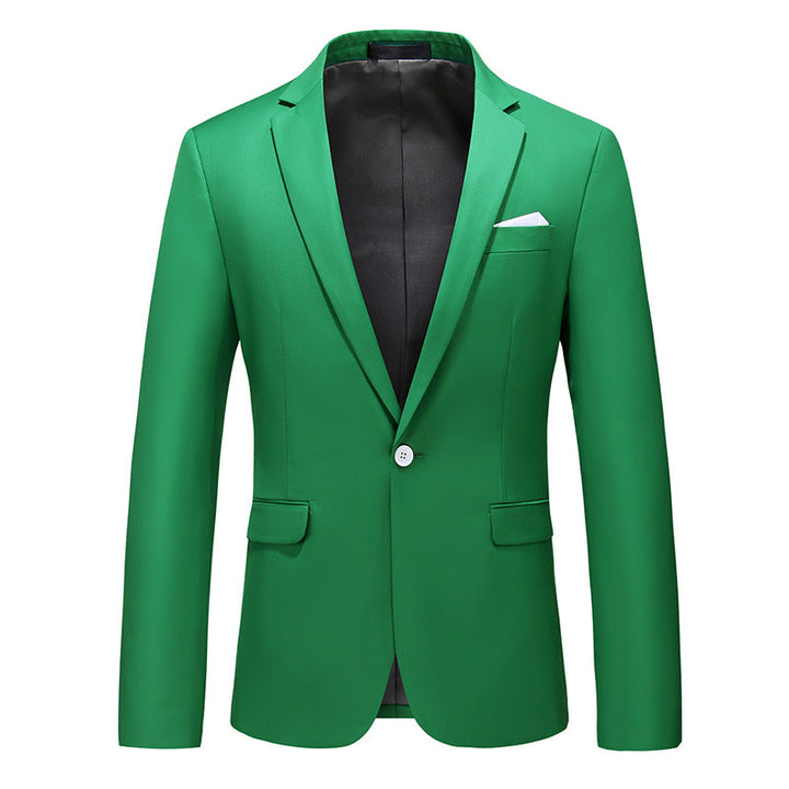 Herren nan elegantes Businesssakko Slim Fit mit schmaler Silhouette und modernem Reverskragen Drune