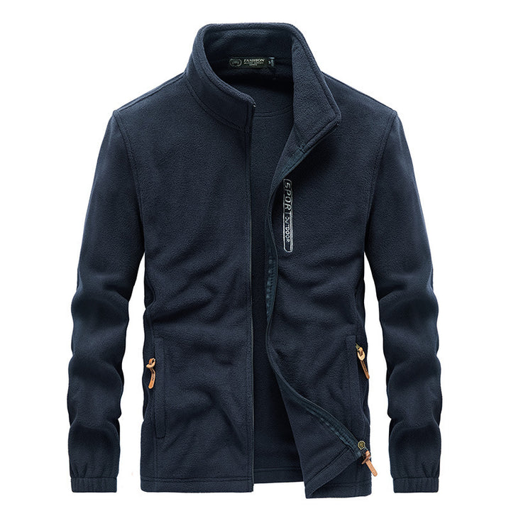 Herren thermoregulierende Fleece‑Blousonjacke mit Sherpa‑Innenfutter und Stehkragen Drune