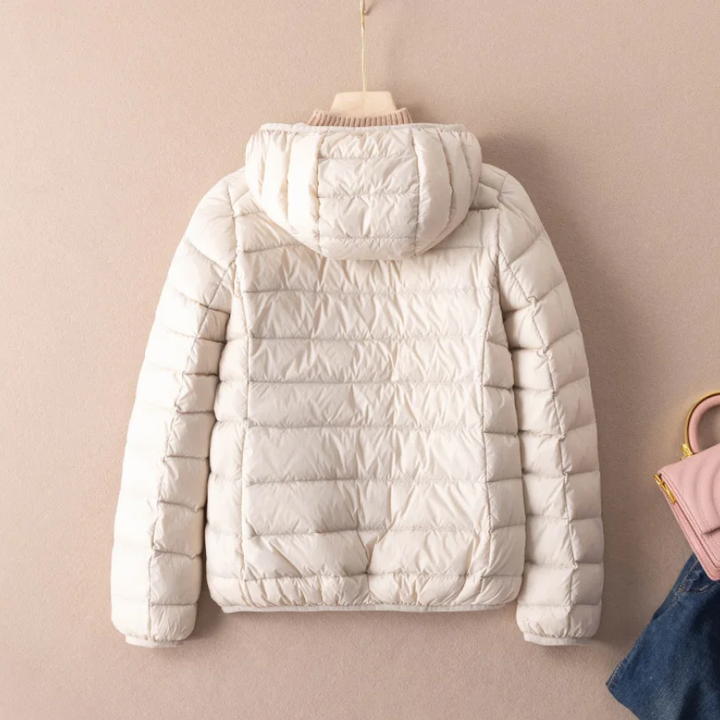 Drune | Steppjacke Leicht mit Kapuze Warm Gefüttert Lässige Passform